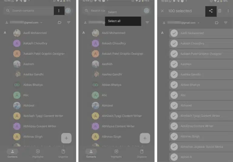 Kişilerinizi vCard dosyası olarak dışa aktarın