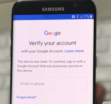 Samsung’da Google Hesabı Doğrulama