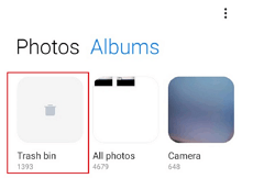 Çöp Kutusuna tıklayın