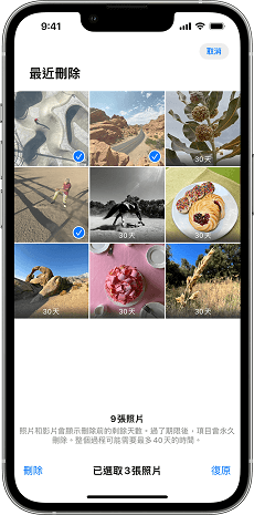 iPhone – 最近刪除