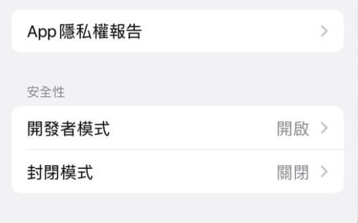 開發者模式