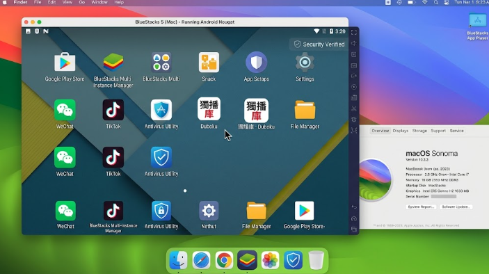 macOS 系統上運行 Android 影音 App