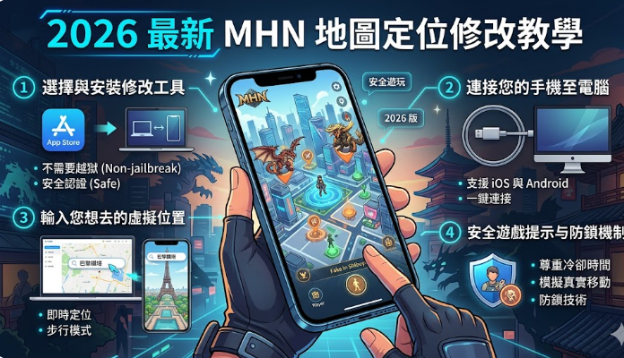 2026 最新 MHN 地圖定位修改教學
