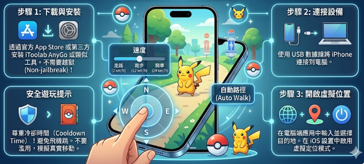 2026 最新 Pokemon GO 虛擬搖桿 iOS 指南