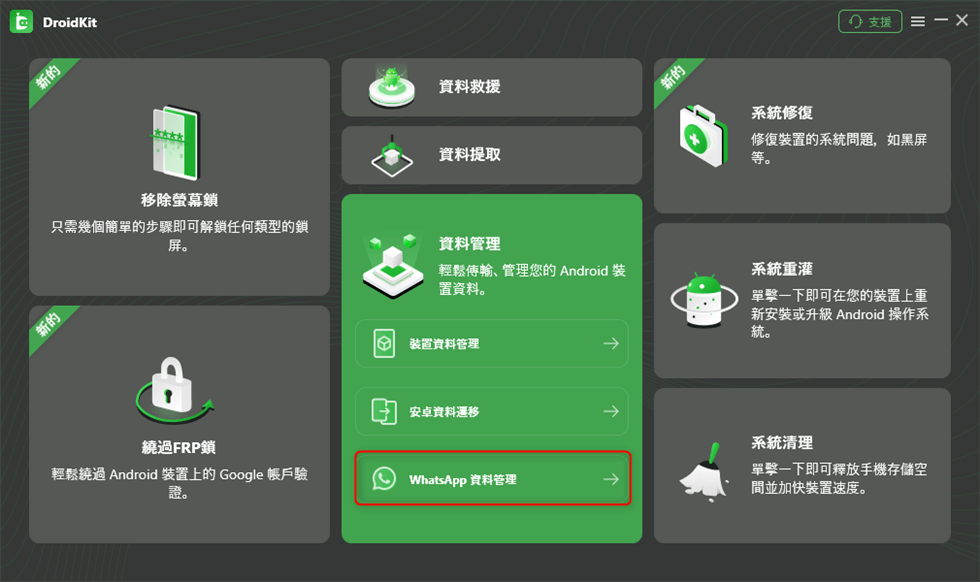 WhatsApp 資料管理