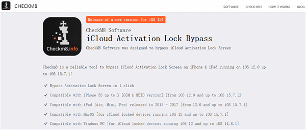 iCloud 啟用鎖定繞道工具：CheckM8